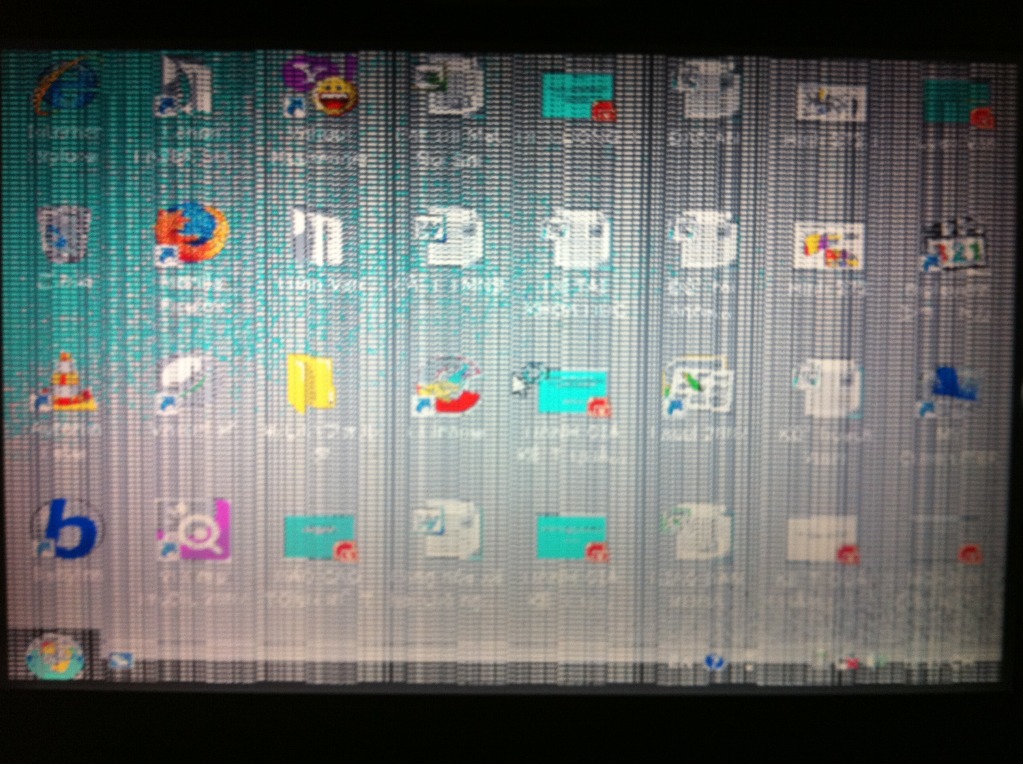 màn hình máy tính bị sọc